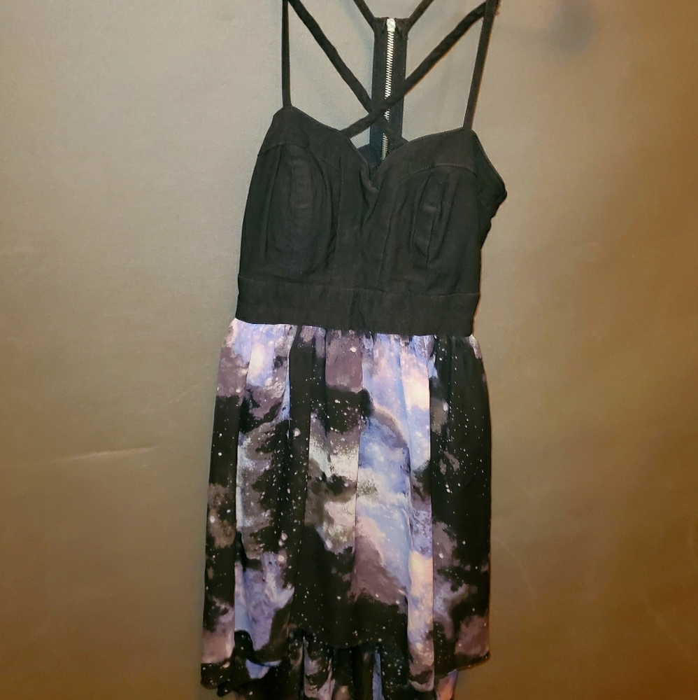 Galaxy and black dress